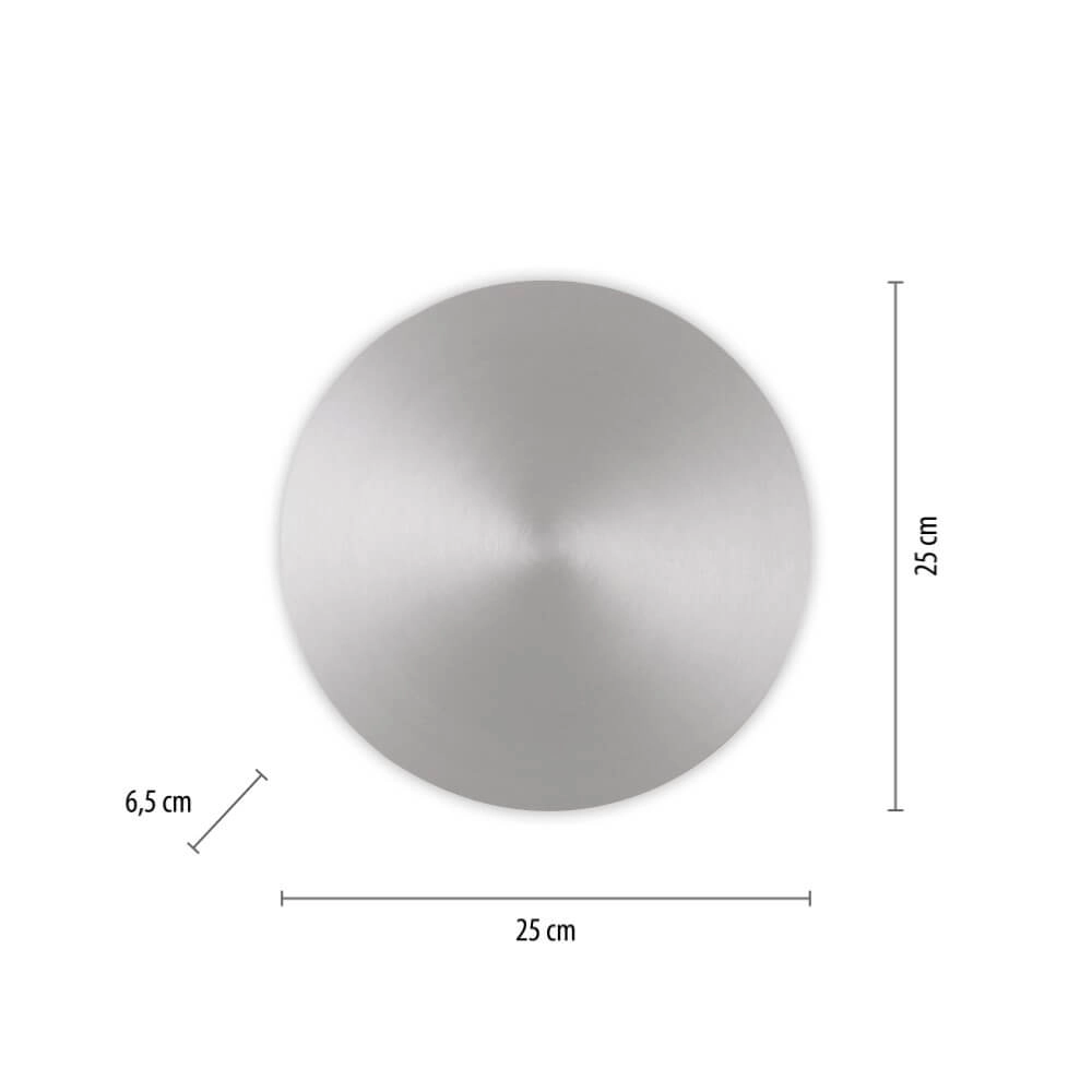 Design-Wandleuchte Akku Puntua Ø 25cm Aluminium Paul Neuhaus 4012248372531