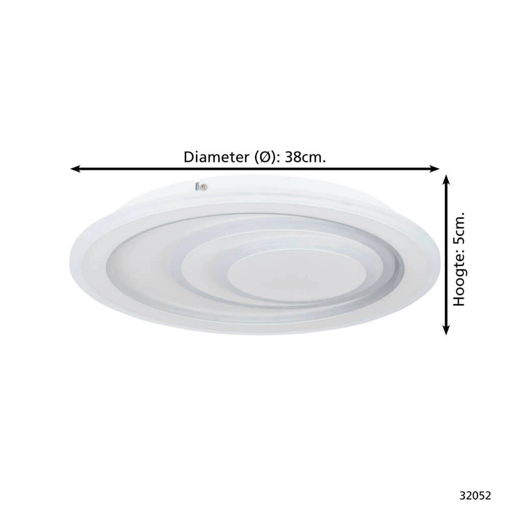 LED-Deckenleuchte Palagiano 1 Ø 38cm Eglo 9002759320522