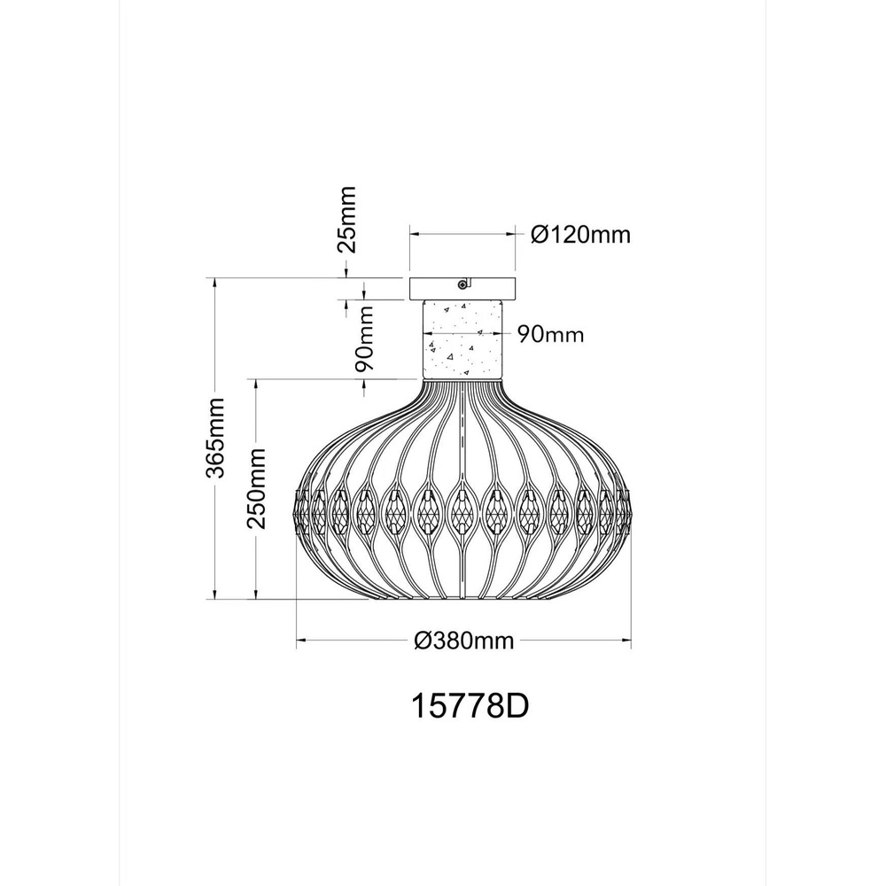 Deckenlampe Dorthy Country Black Globo 9007371575060