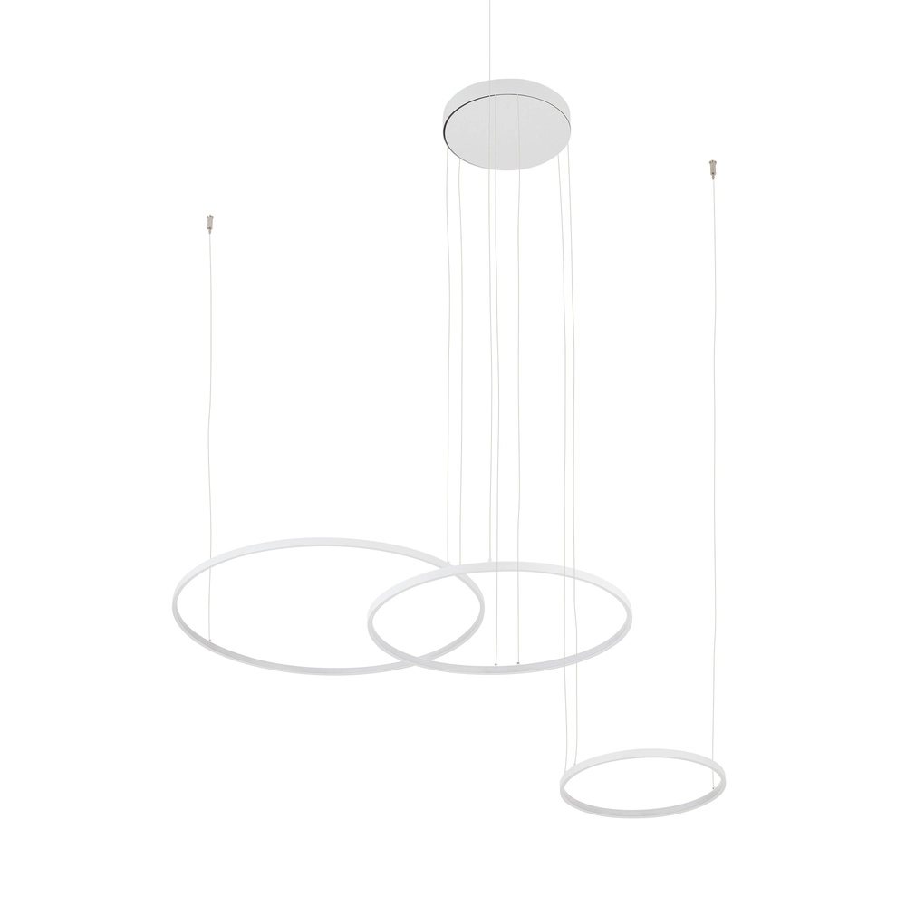 Design-Pendellampe Circolo Led 3 weiße Ringe Lyora 5903139116497