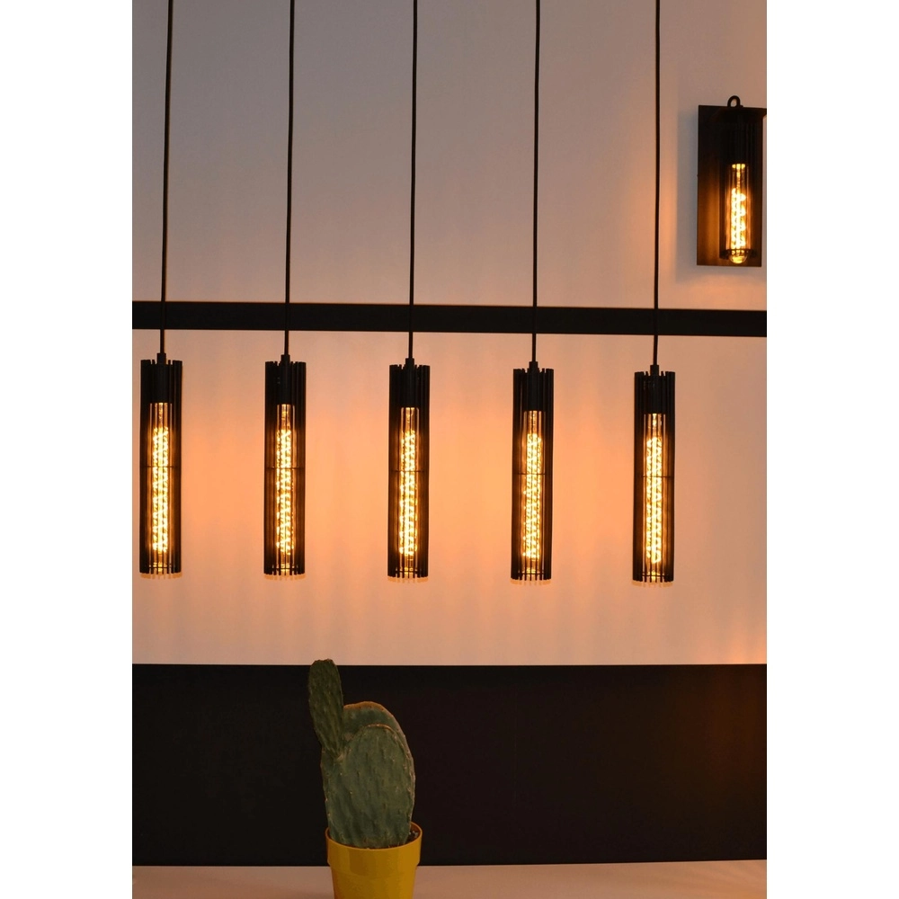 Design-Pendellampe Lionel 5-Licht Schwarz Lucide 5411212730435
