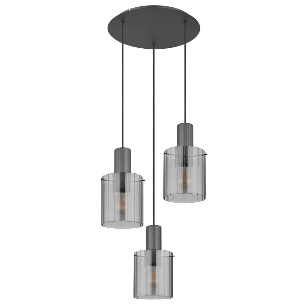 Pendelleuchte Tulivar Design Rauchglas 3-flammig Globo 9007371447664