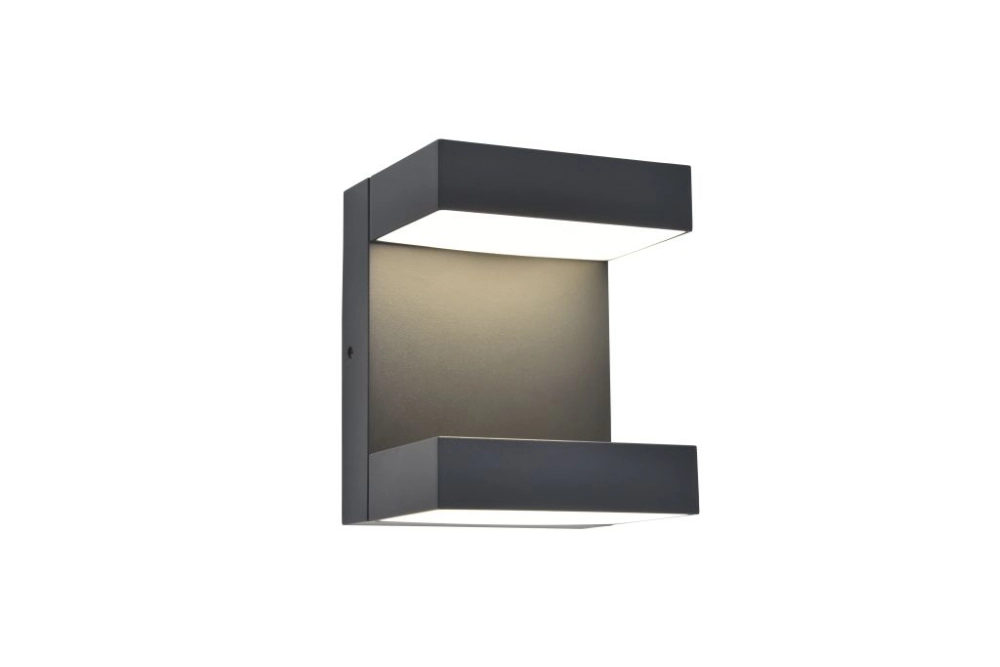 Einzigartige Wandlampe Twisto Grau Lutec 6939412018157
