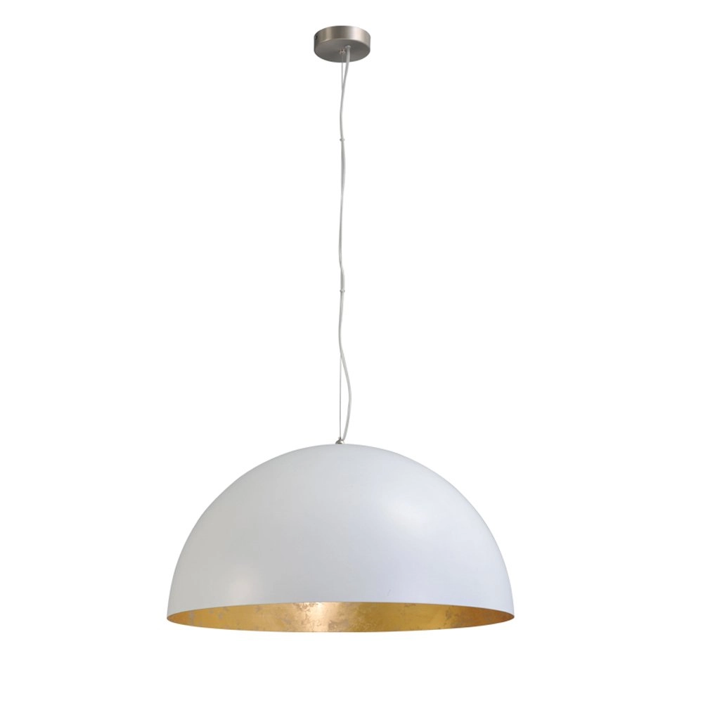 Weiße Design-Pendelleuchte Concepto Gold 60