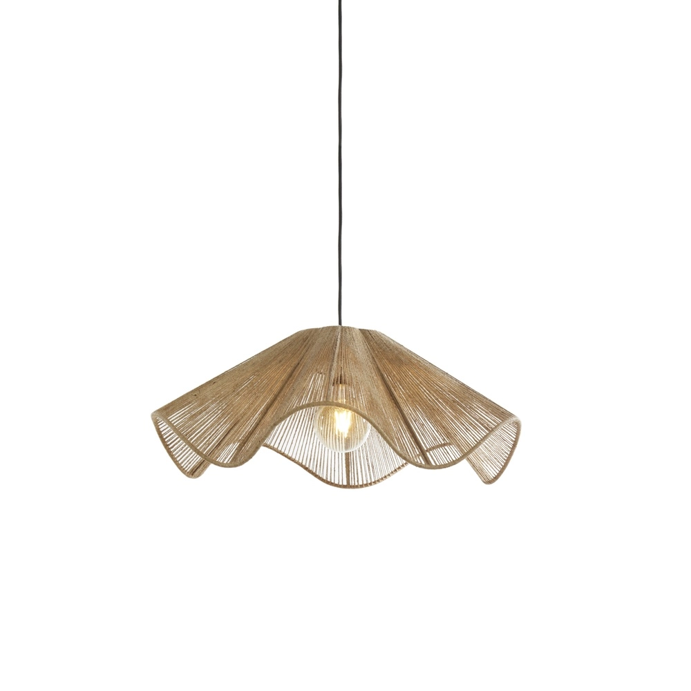 Rattan-Pendellampe Fodara Ø 60 cm braun Light & Living 8717807702090