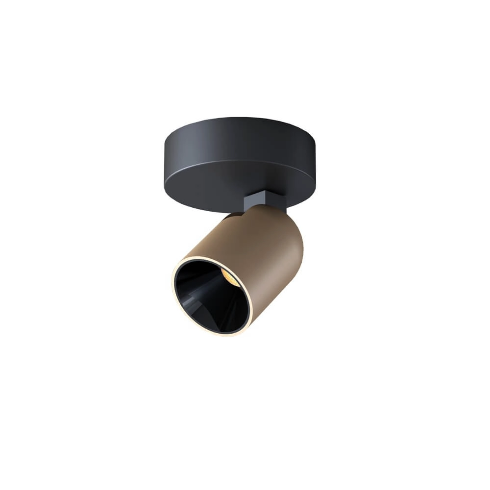 Deckenlampe Houston 1-helles Schwarz mit Champagner Artdelight 8720701102484