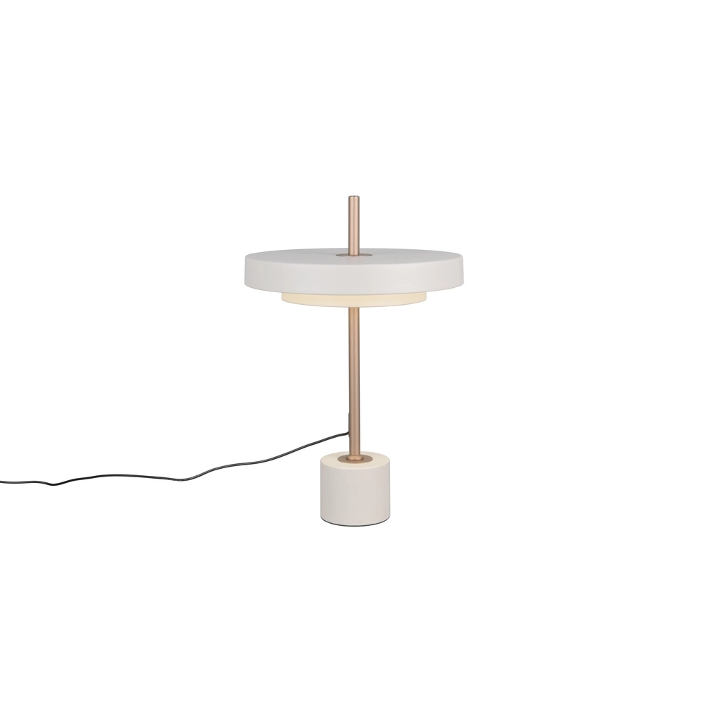 Design-Tischleuchte Keaton weiß Trio 4017807655889