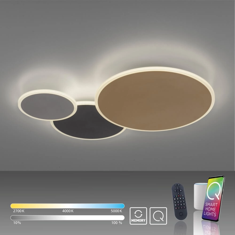 Design-Wandleuchte Q-Piato 65cm Paul Neuhaus 4012248374511