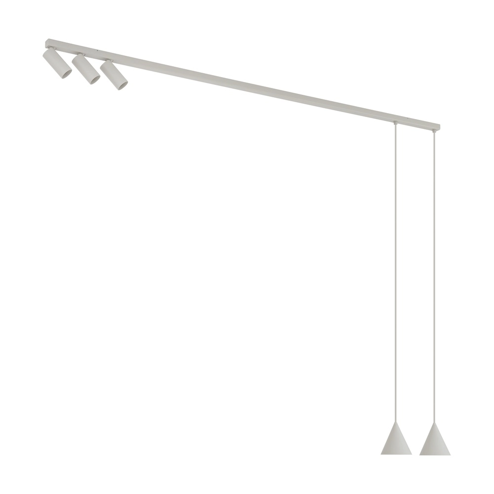 Decken- und Pendellampe Fourty Grau Lyora 5903139114516