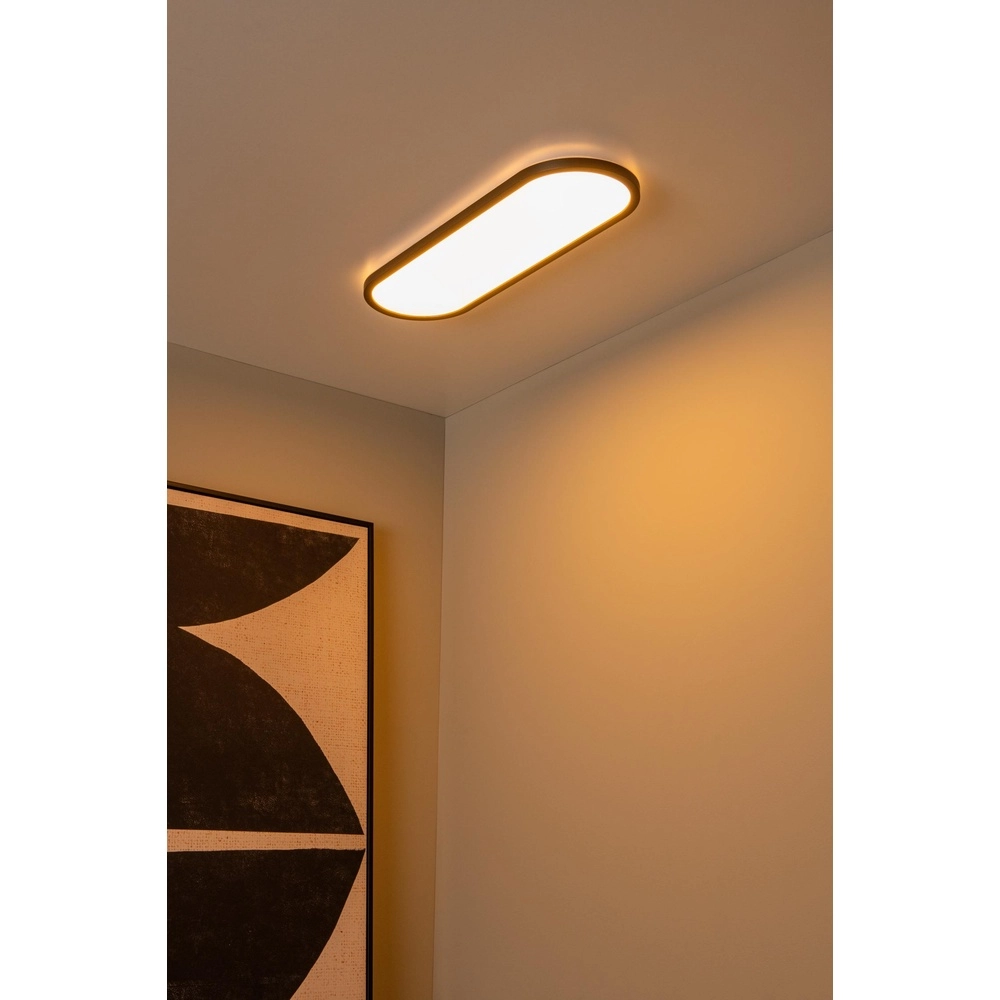 Ovales Deckenlicht Elly schwarze 24W Lucide 5411212071811