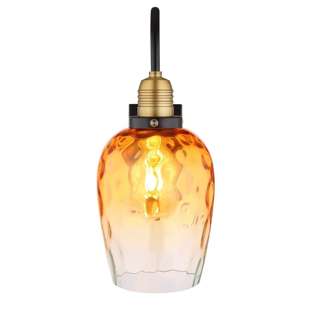 Wandleuchte Salvy Braunglas-Wabe Globo 9007371451609