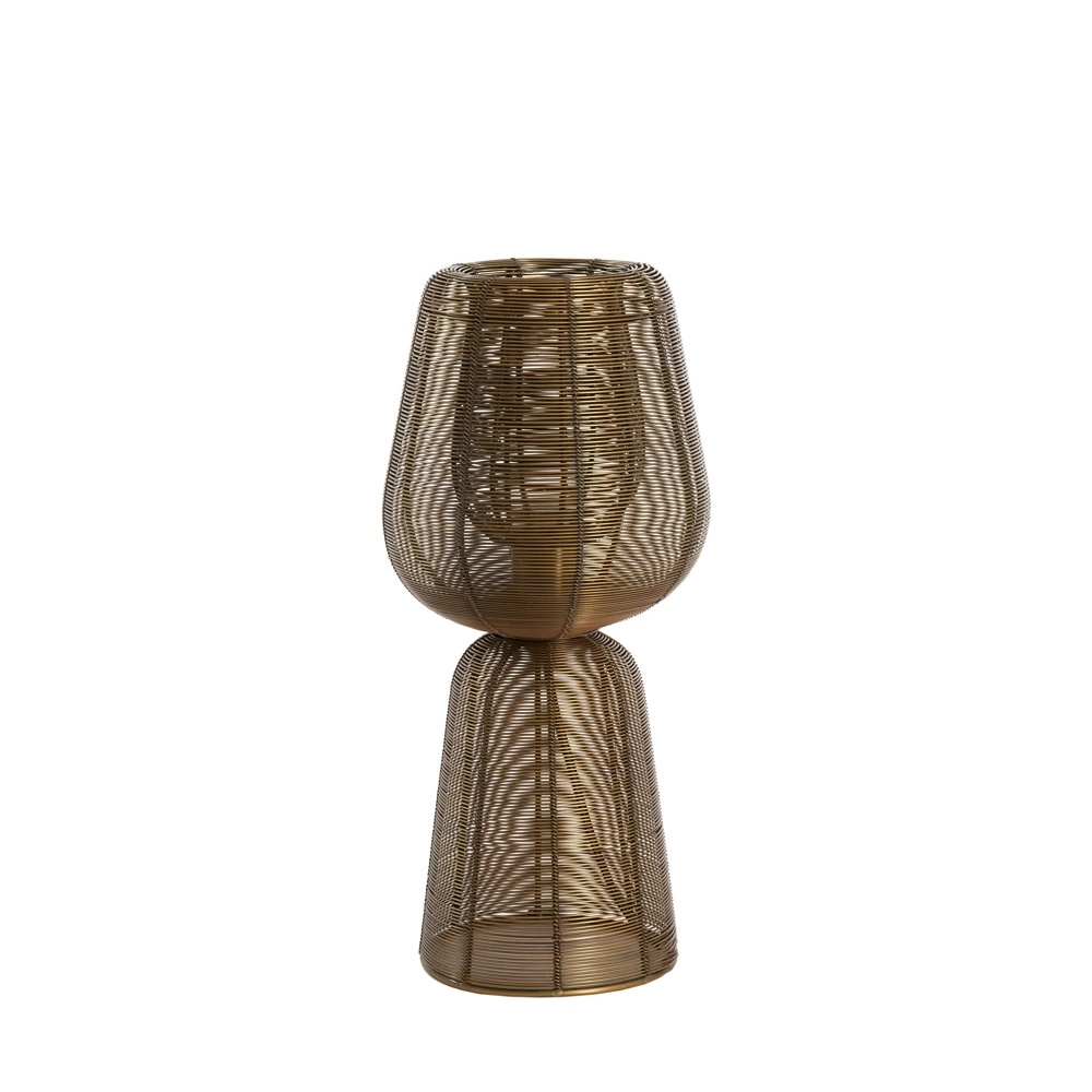 Tischlampe Aboso Kupferbronze Ø 18 cm Light & Living 8717807701512
