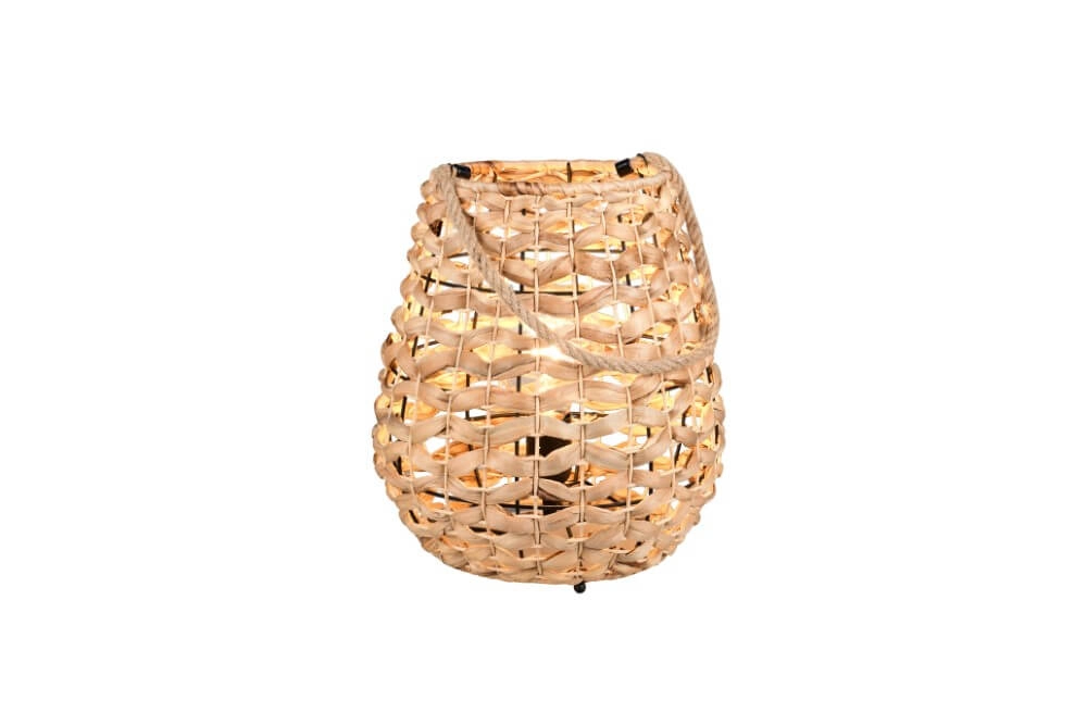 Country Tischleuchte Jean Ø 29cm Rattan Trio 4017807637687