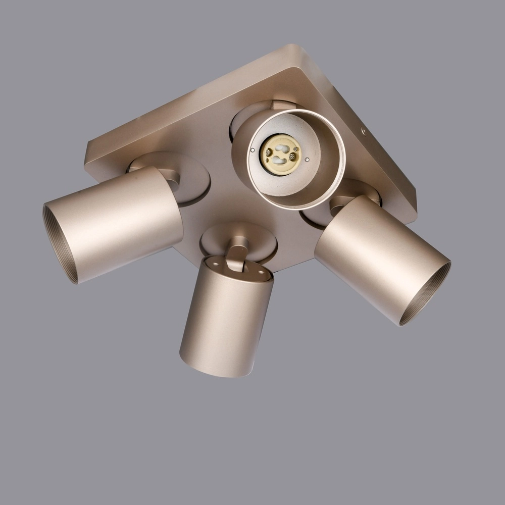 4-flammiger Aufbaustrahler Megano Champagner Artdelight 8720701103498