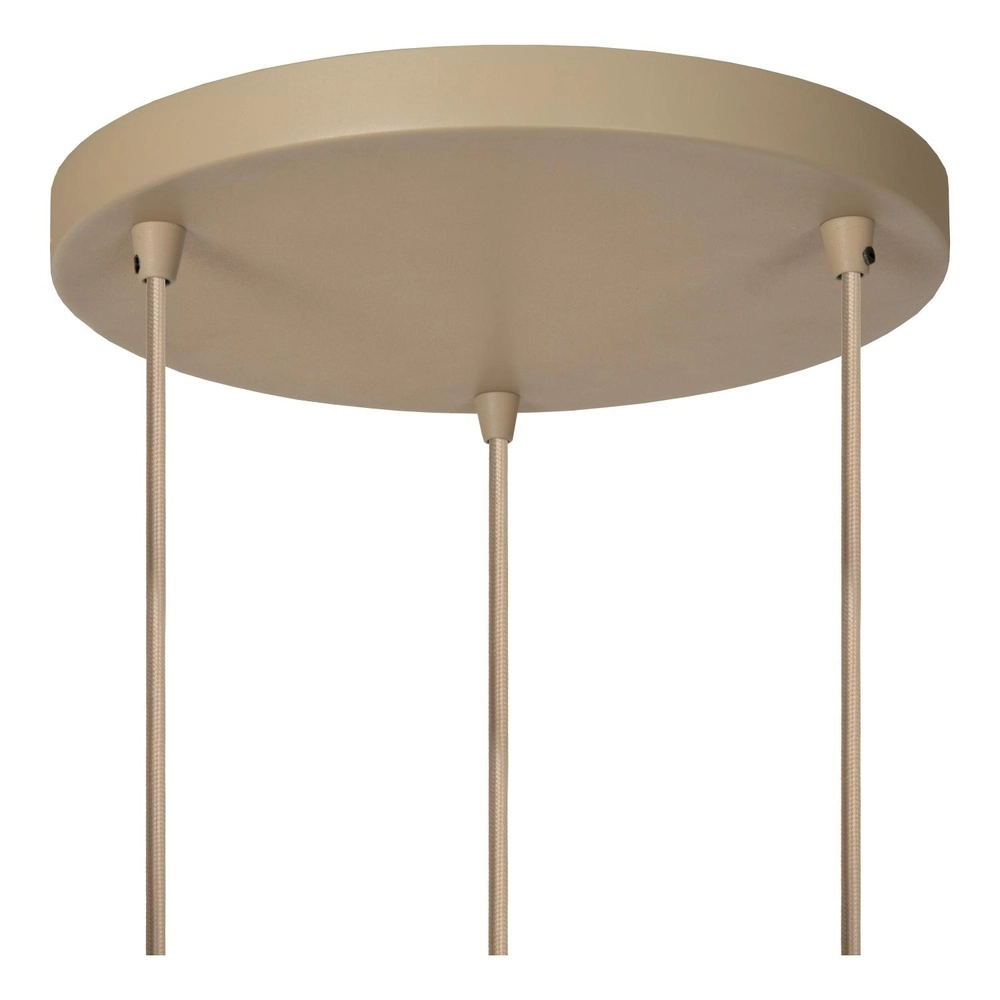 3-Licht Pendellampe Esterel sandbraune Mini-GU10-Patrone Lucide 5411212212344
