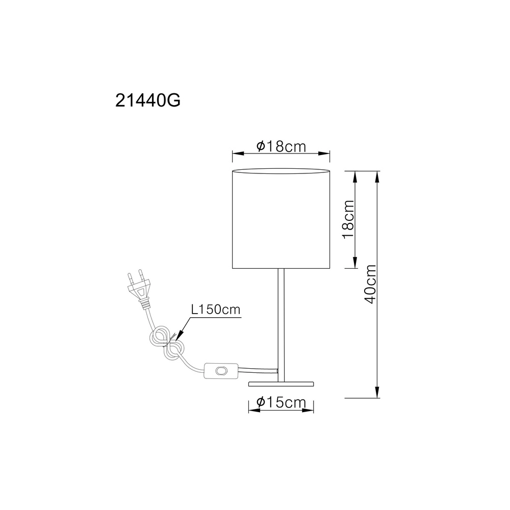Tischlampe Benson Nickel Globo 9007371569403