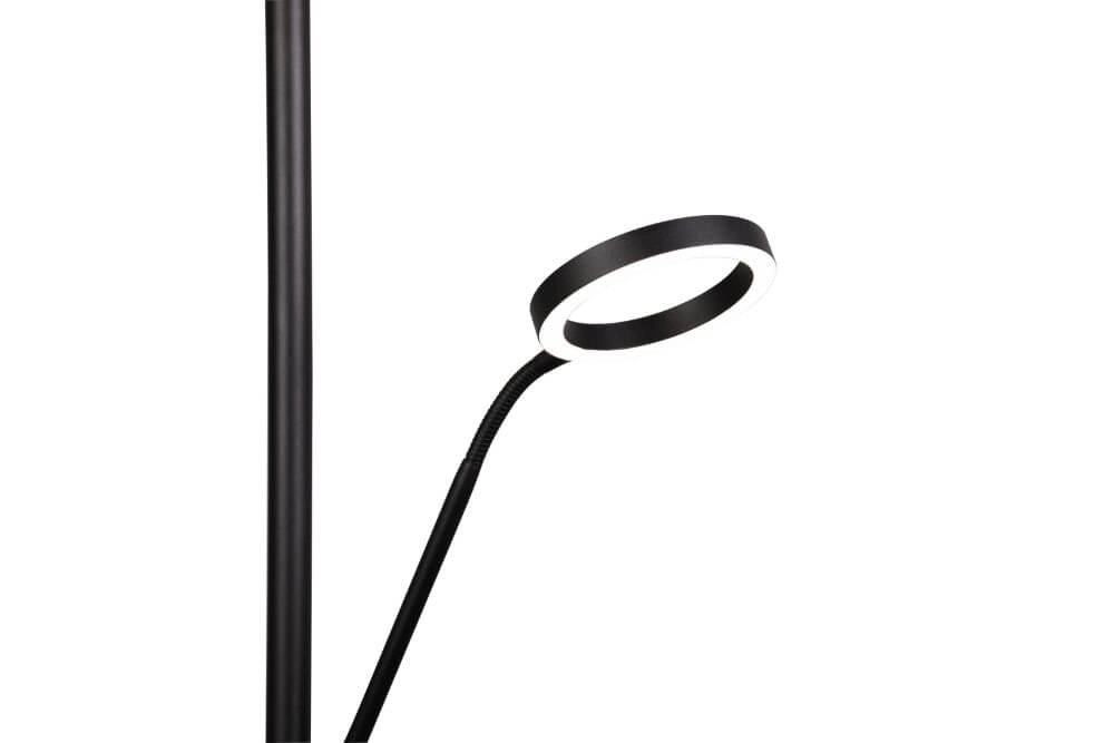 Design-Leselampe Willis Schwarz – 180 cm Trio 4017807618112
