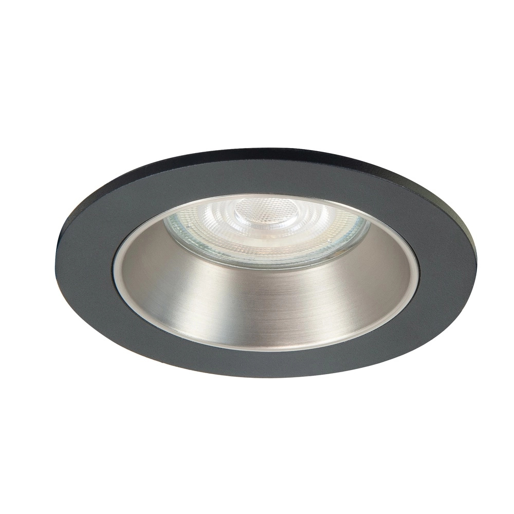 Design-Spot Downlights schwarz mit nickel Ø 9,4cm Highlight 8718379049668