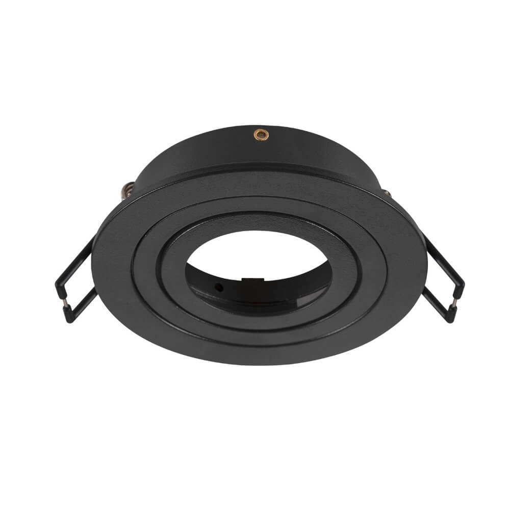 Montagering New Tria 75 rund schwarz - ohne Beschlag