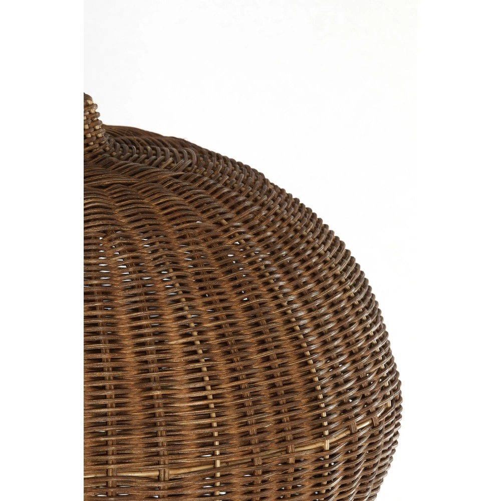 Rattan-Pendellampe Melzor Ø 45cm – dunkelbraun Light & Living 8717807820596