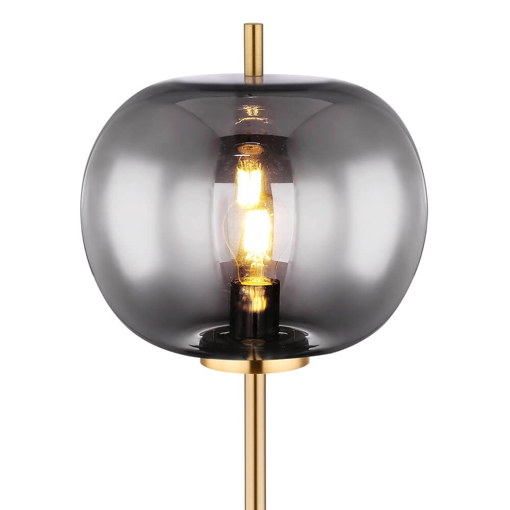Goldene Stehleuchte Blacky I nur Ø 30cm Globo 9007371422043