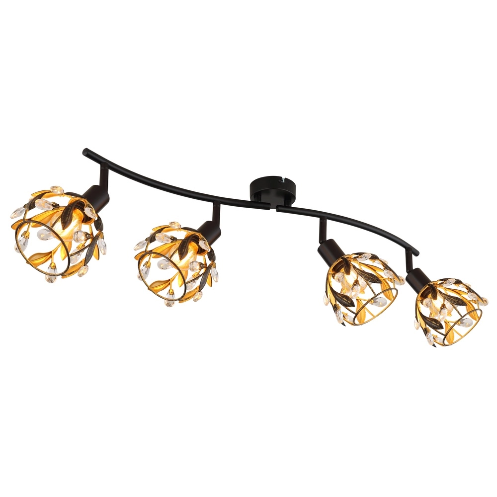 Landdeckenlampe Mika Schwarz