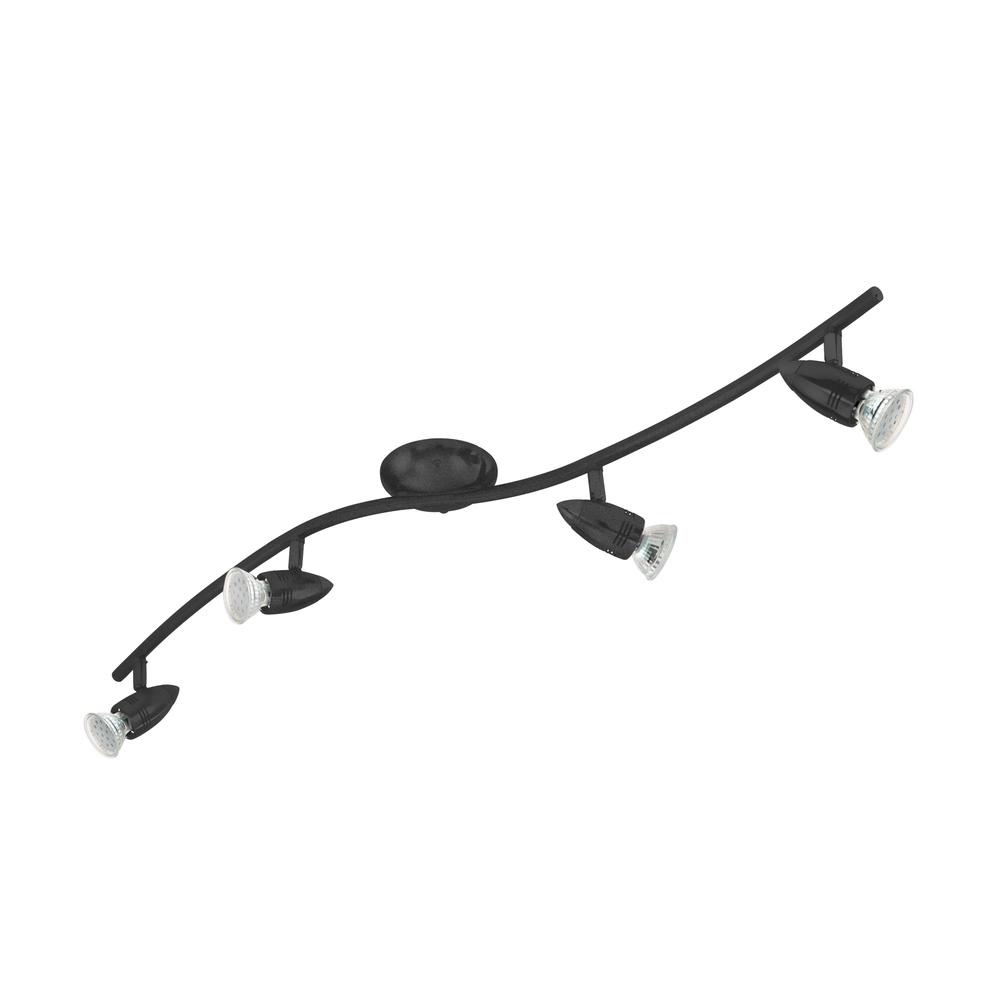 Oberflächenmontierter Spot Magnum-Led 4-Licht Schwarz