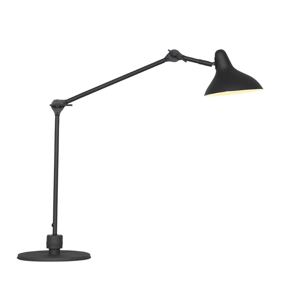 Schwarze Leselampe Kasket 50cm Steinhauer 8712746132786