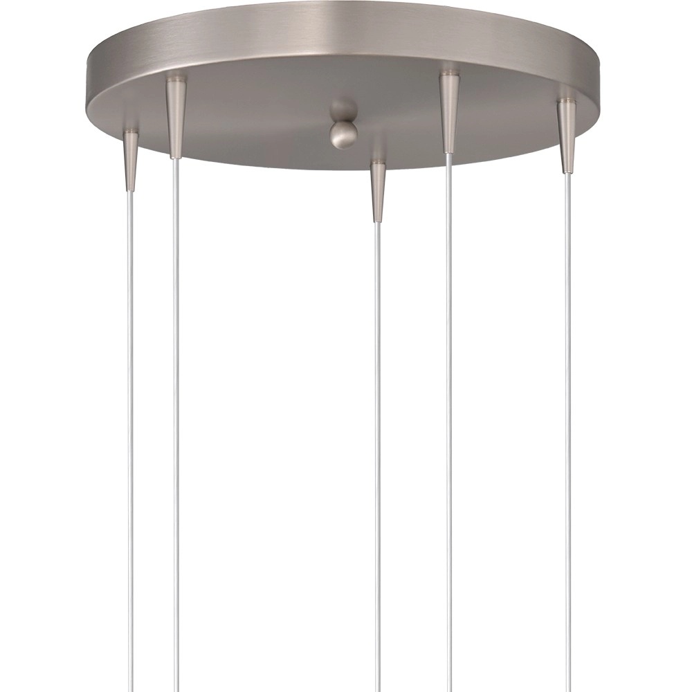 5-Licht Pendellampe Talana Nickel Ø 35 cm DTW Masterlight 8718121353982