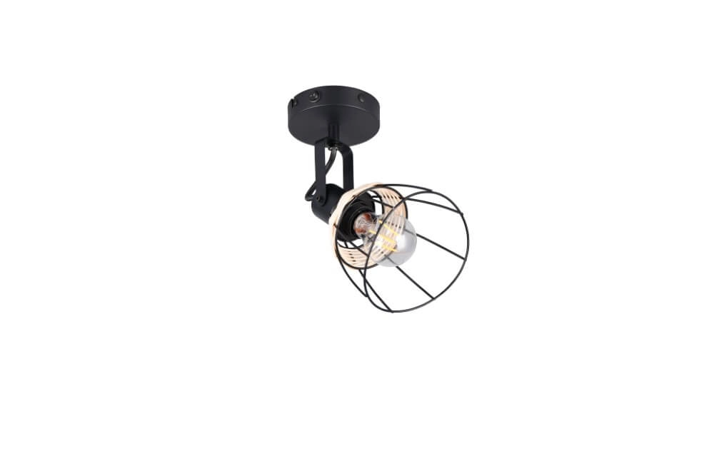 Schwarze Wandleuchte Jerome Entwurf Trio 4017807637694