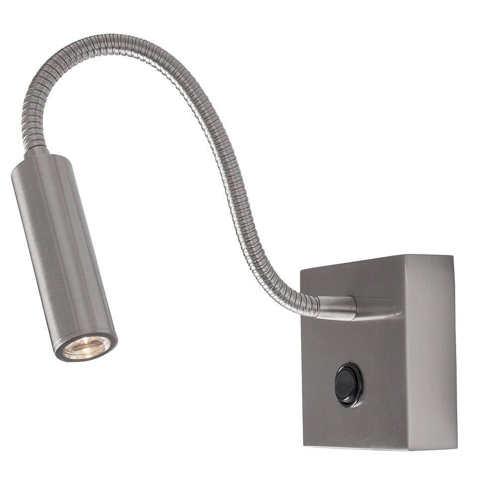 Nachttischlampe Madison Chrom