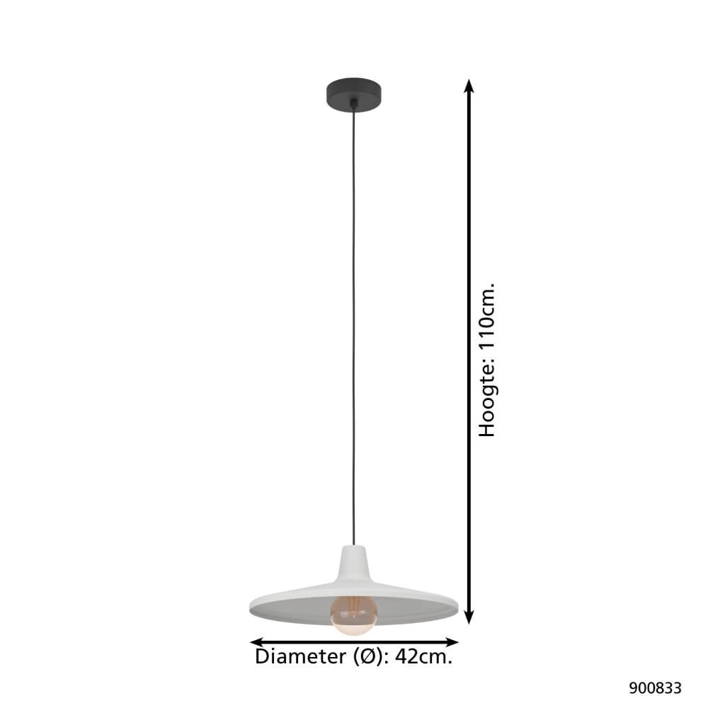 Retro-Hängelampe Miniere Ø 42cm Eglo 9008606270262