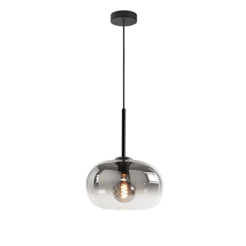 Pendelleuchte Bellini schwarz mit Fade-Rauchglas Ø 31cm
