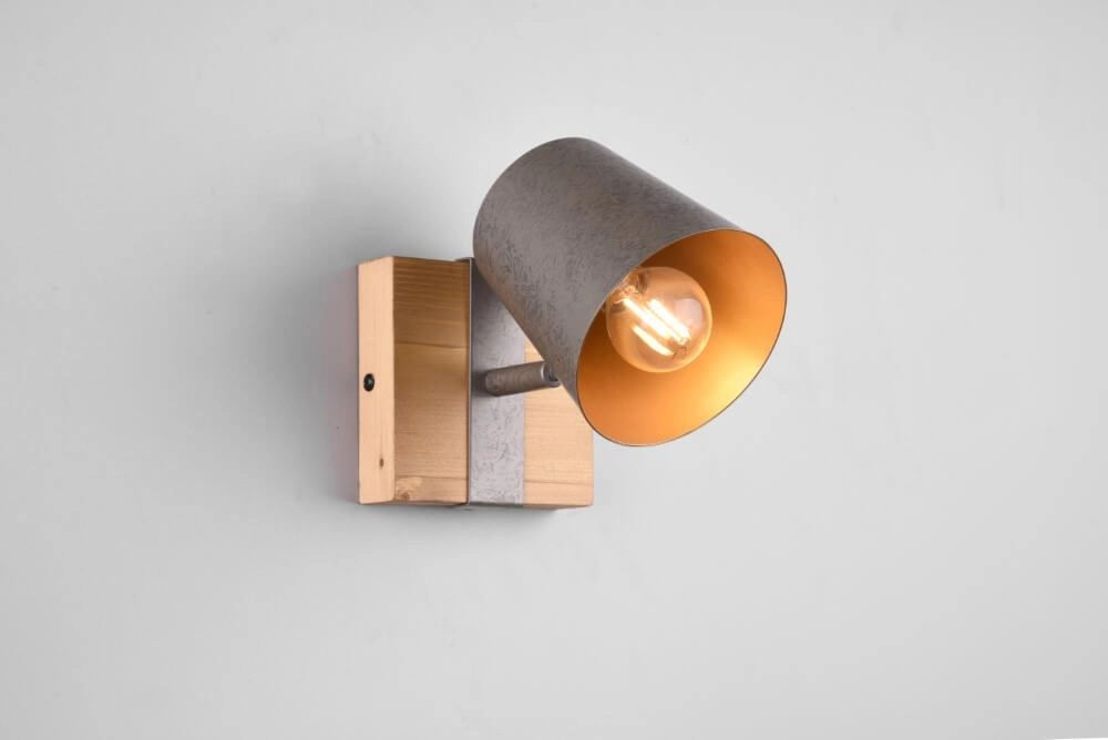 Stelle Bell Antikgrau mit Holz Trio 4017807502558