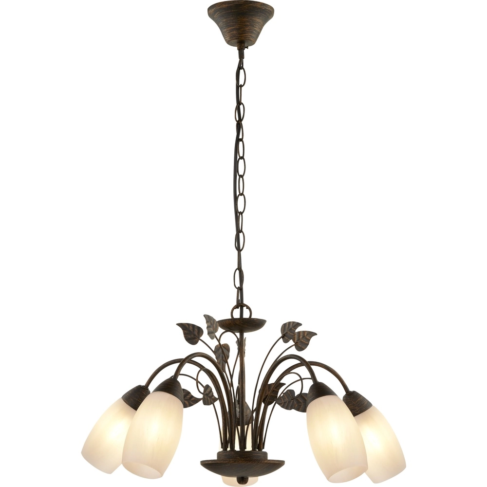 Klassische Pendellampe Venezia braune Ø 50cm