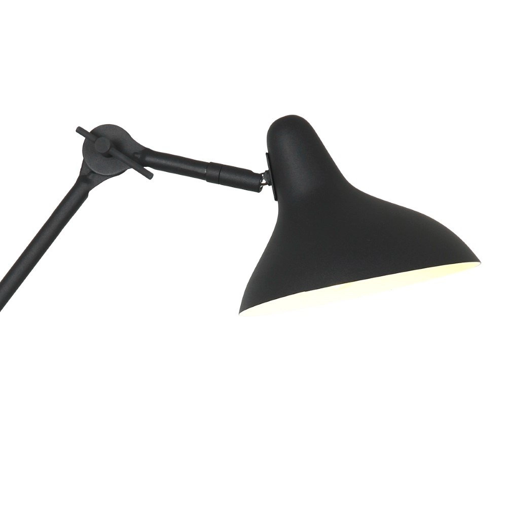 Schwarze Leselampe Kasket 50cm Steinhauer 8712746132786