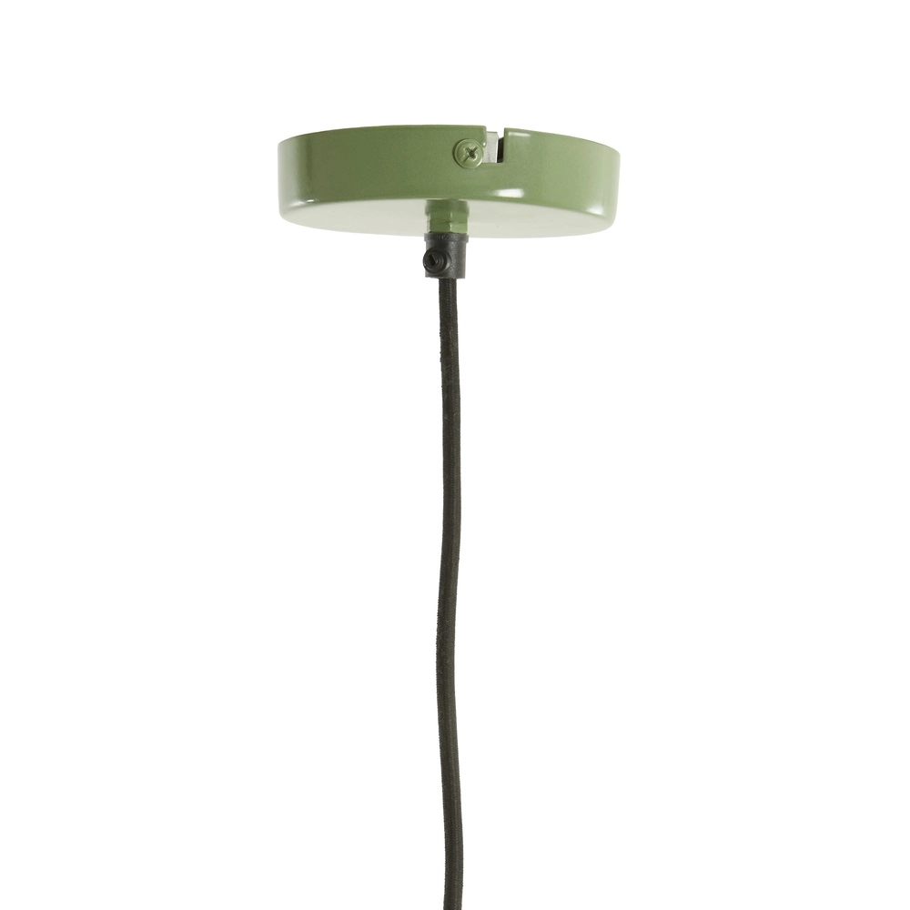 Japandi-Pendellampe Zubedo Ø 40cm – olivgrün Light & Living 8717807835873