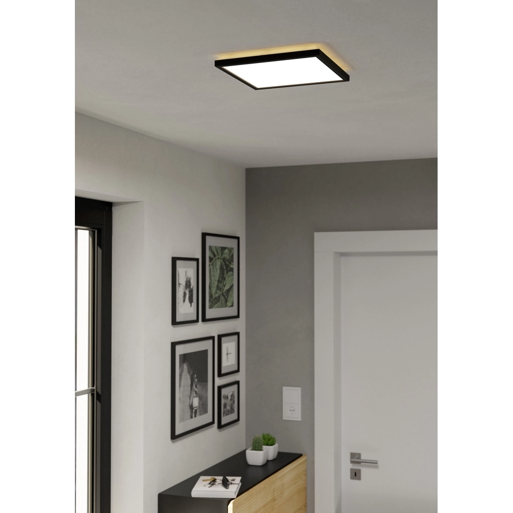 Intelligente Badezimmerlampe Rovito-Z Quadrat – Schwarz – 29x29 cm Eglo 9008606329731