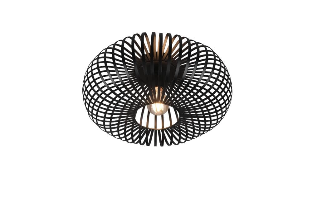 Schwarze Deckenlampe Johann Ø 40cm