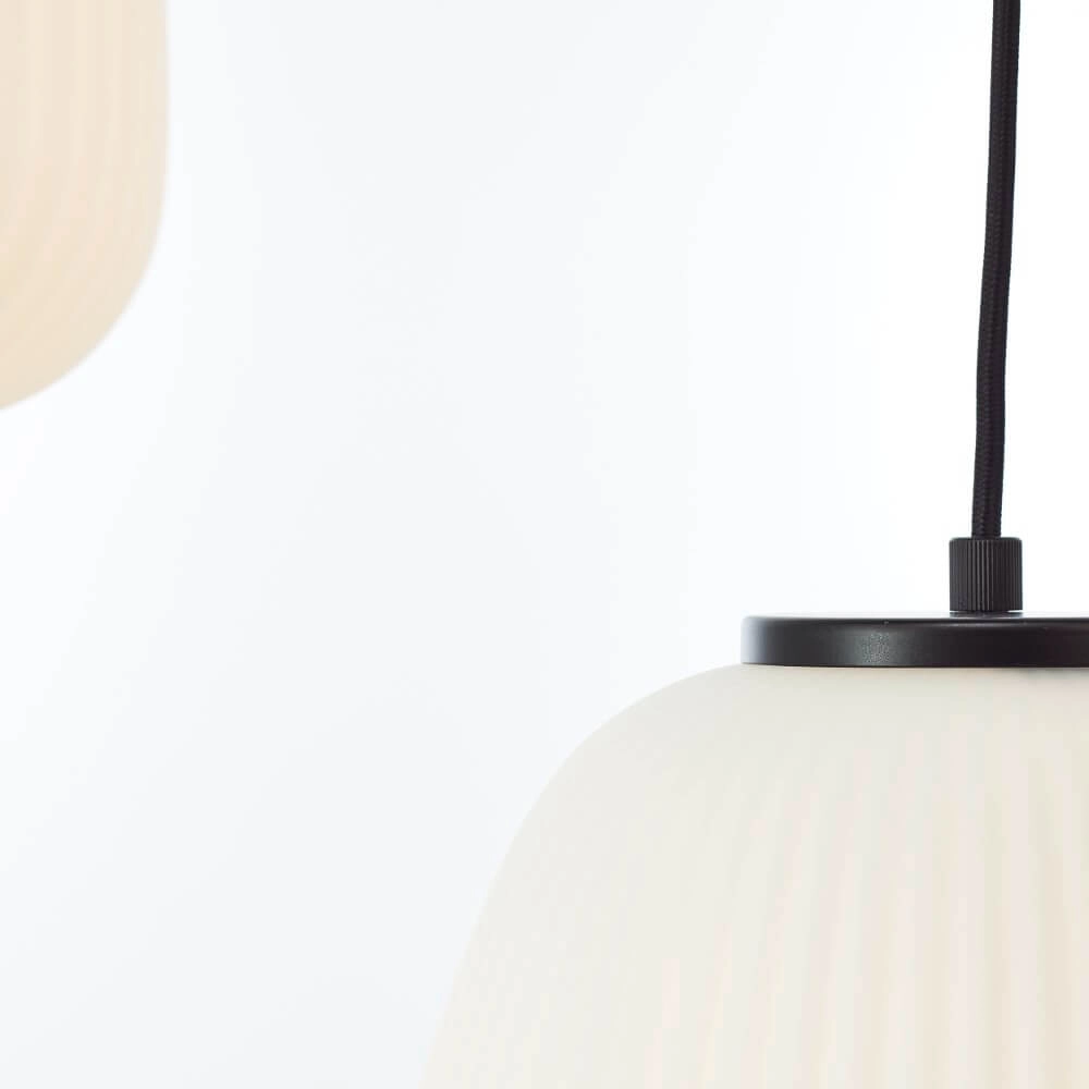 Hängelampe Kaizen 5-Licht-Schwarz mit Weiß Brilliant 4004353447198