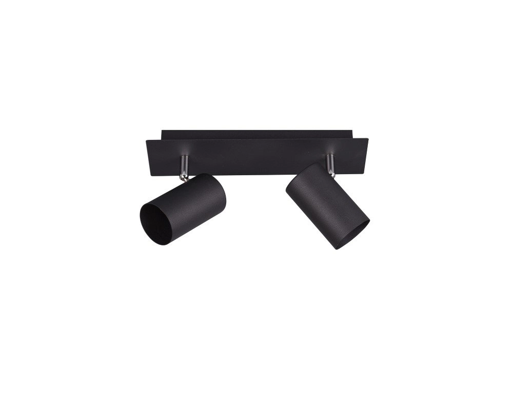 Strahler Marley 2-leichter Matt Black Trio 4017807408638