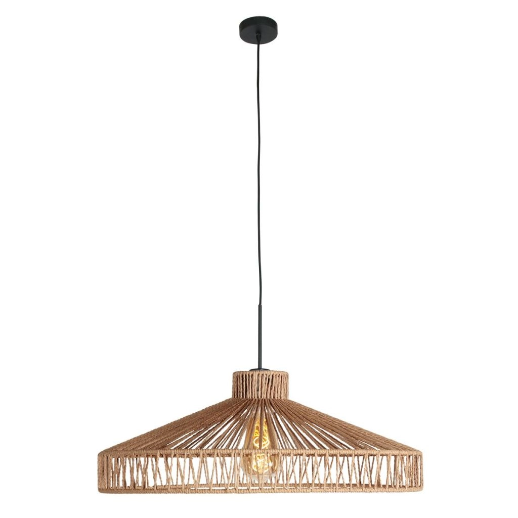 Pendellampe Ropex mit Rattan-Schattierung Ø50 cm Steinhauer 8712746182767