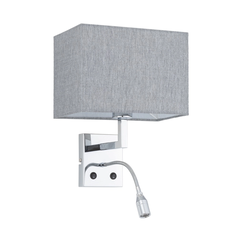Nachttischlampe Hotel Mood Led 26 cm grau