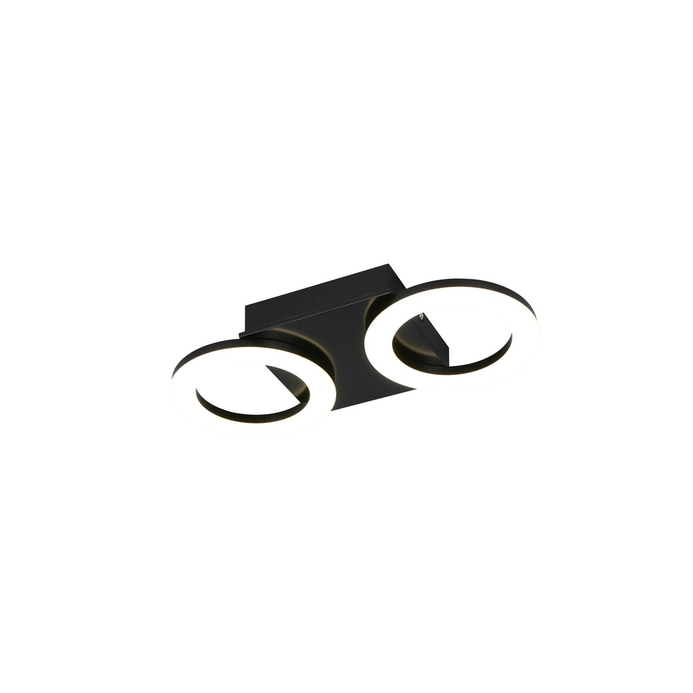 Design-Deckenlampe Cemi Rundschwarz