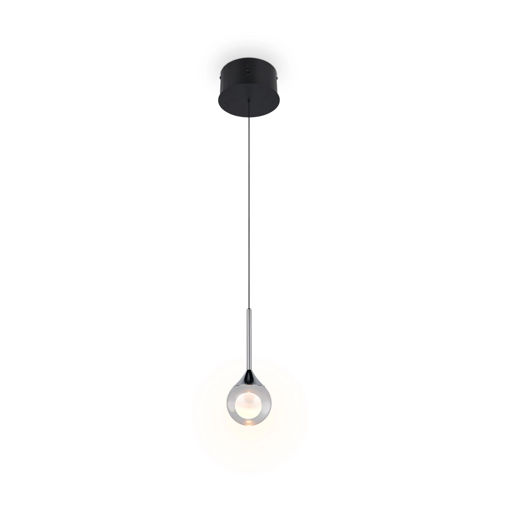 Moderne Pendellampe Calista Chrome-Single