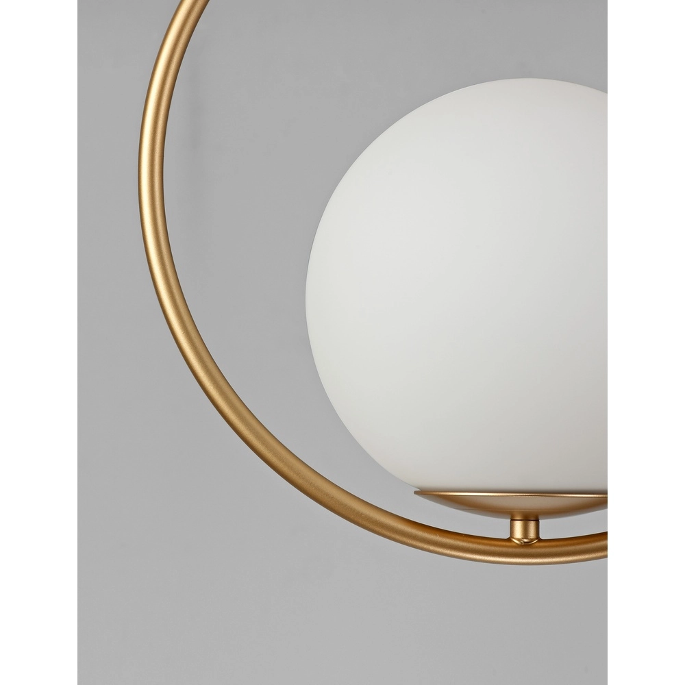Design-Pendelleuchte Obitar Nur rundes Gold Lyora 5212017427670