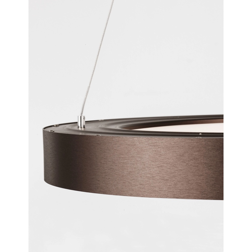 Pendelleuchte Rando Thin kaffeebraun Ø 60cm Lyora 5212017420244