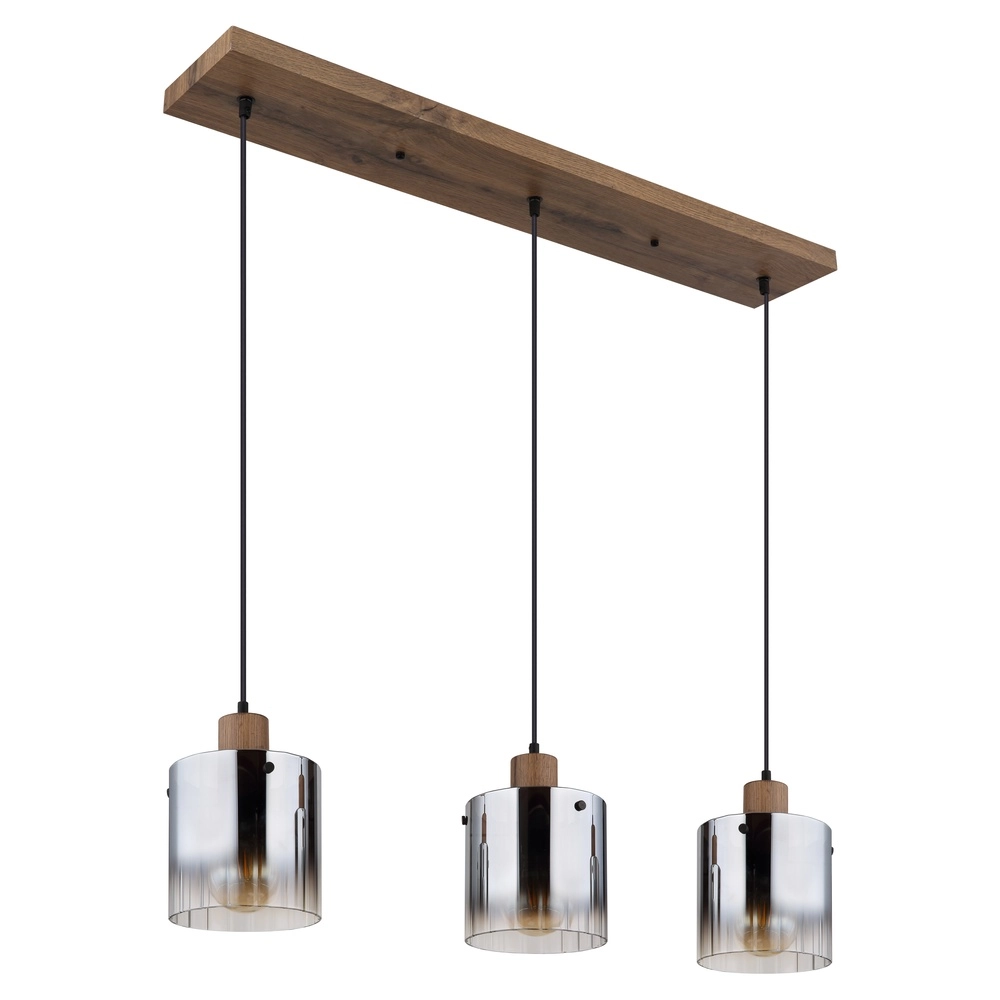 Pendellampe Underwood Holz 3-Licht Globo 9007371475049