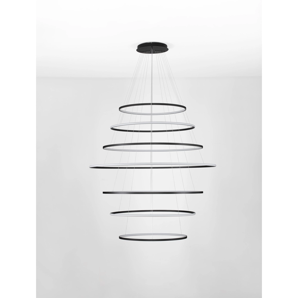Design-Pendelleuchte Maelo schwarz Ø 150cm Lyora 5212017479747