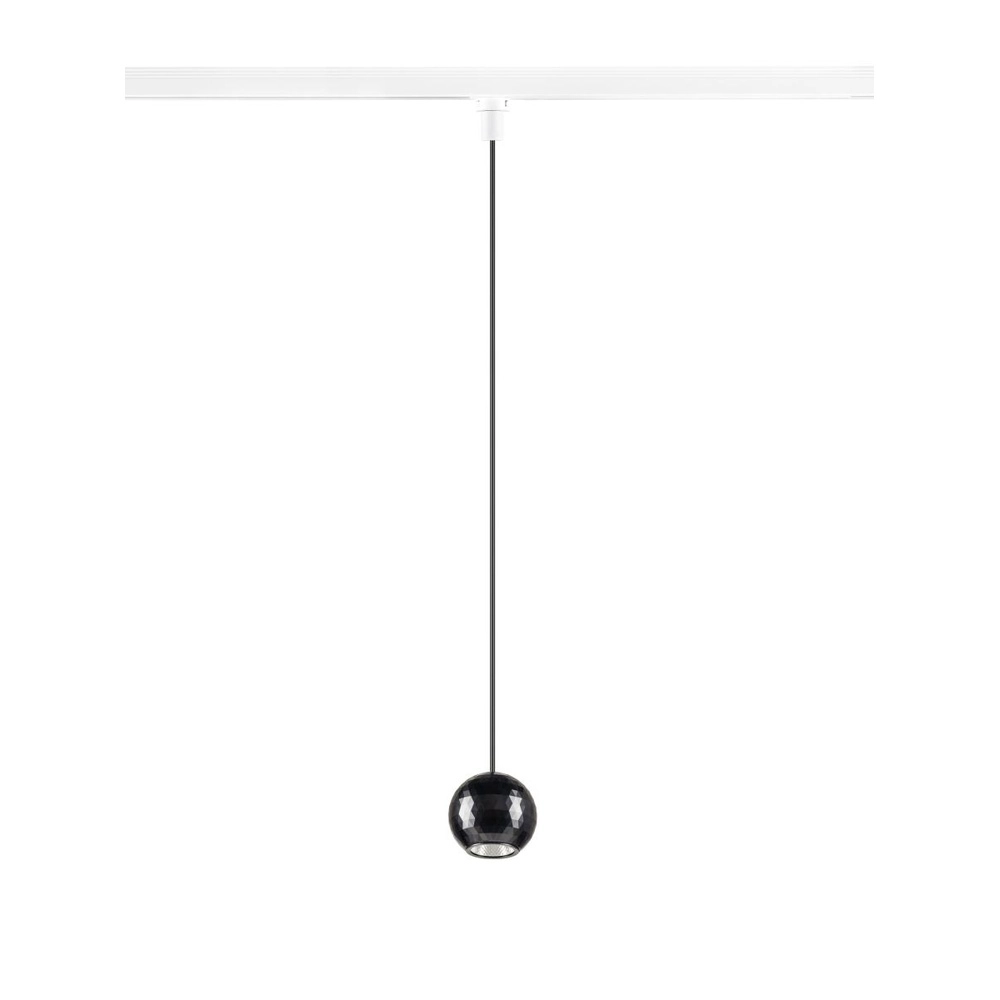 Pendelleuchte für Schiene Dysko 1-phasig weiß mit schwarz SLV 4024163316996